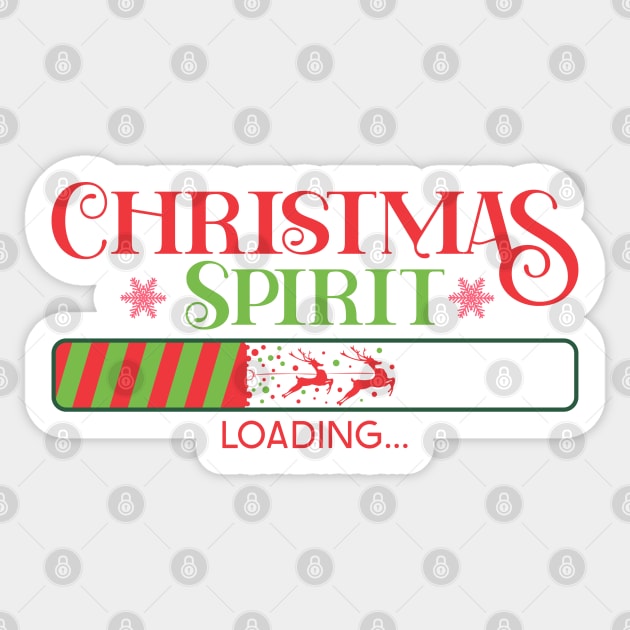 Christmas Spirit Loading Sticker by Pop Cult Store